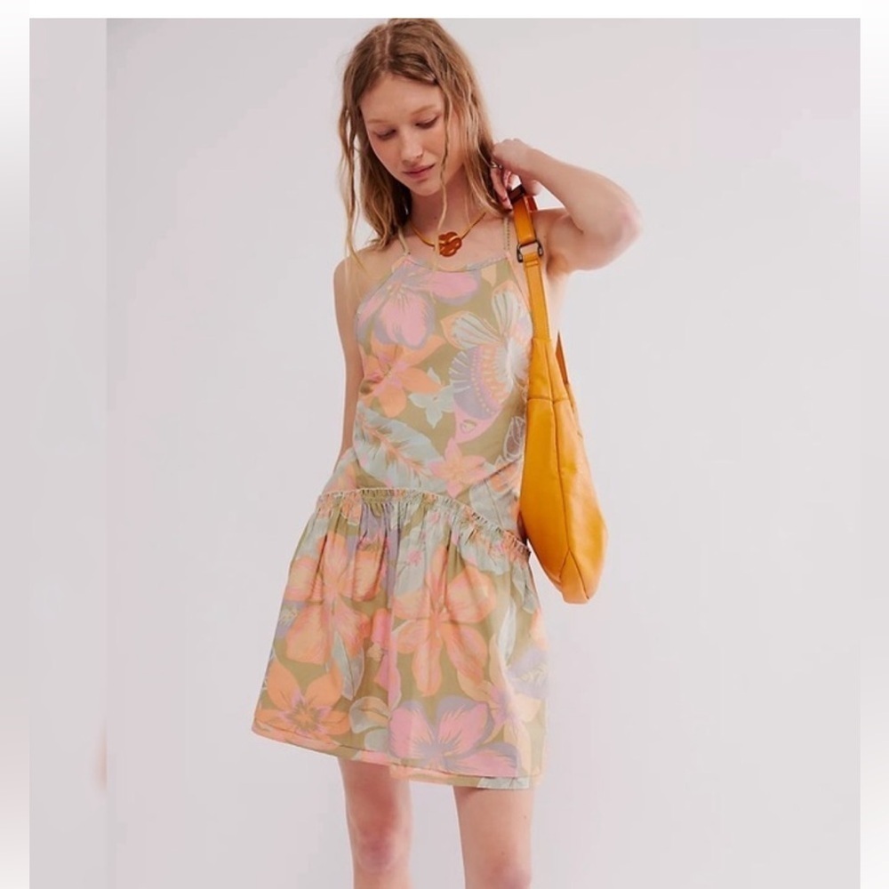 NWOT Free People Deserted Island Mini Dress Sz S